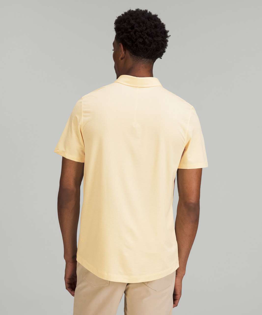 Lululemon Evolution Short Sleeve Polo Shirt - Lemon Chiffon