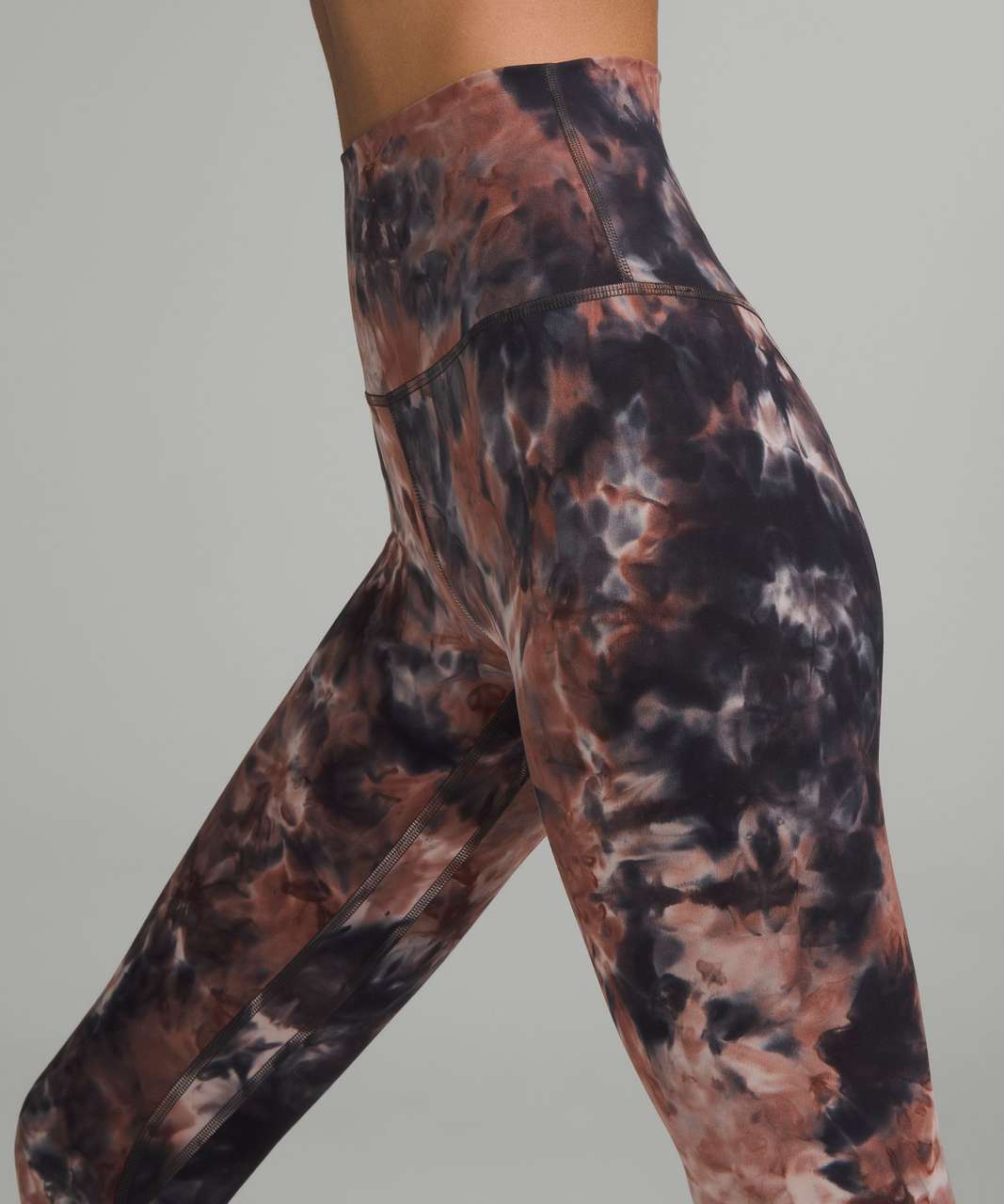 Lululemon Align High-Rise Crop 23 - Diamond Dye Seashell Smoky Topaz  Graphite Grey - lulu fanatics