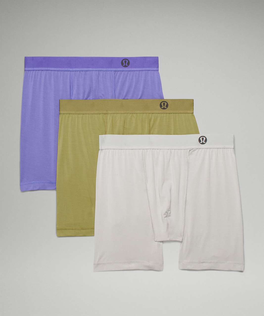 Lululemon Always In Motion Boxer 5" 3 Pack - Charged Indigo / Bronze Green / Seal Grey