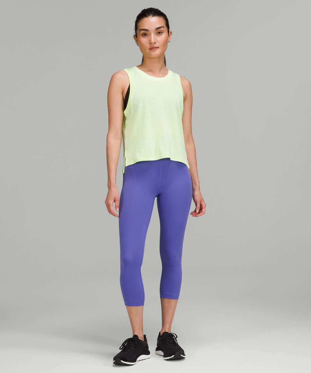 Lululemon Train to Be Tank Top - Ripple Wave Lemon Sorbet