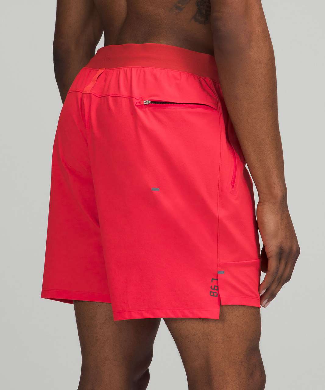 Lululemon License to Train Linerless Short 7" - Love Red