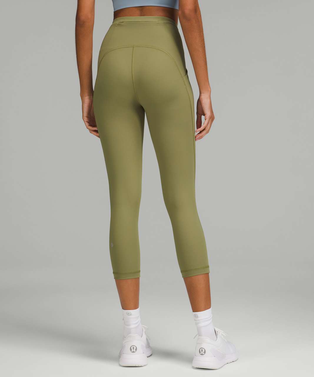 Lululemon Throwback Inspire High-Rise Crop 21 - Bronze Green / Delicate  Mint / Medium Olive - lulu fanatics