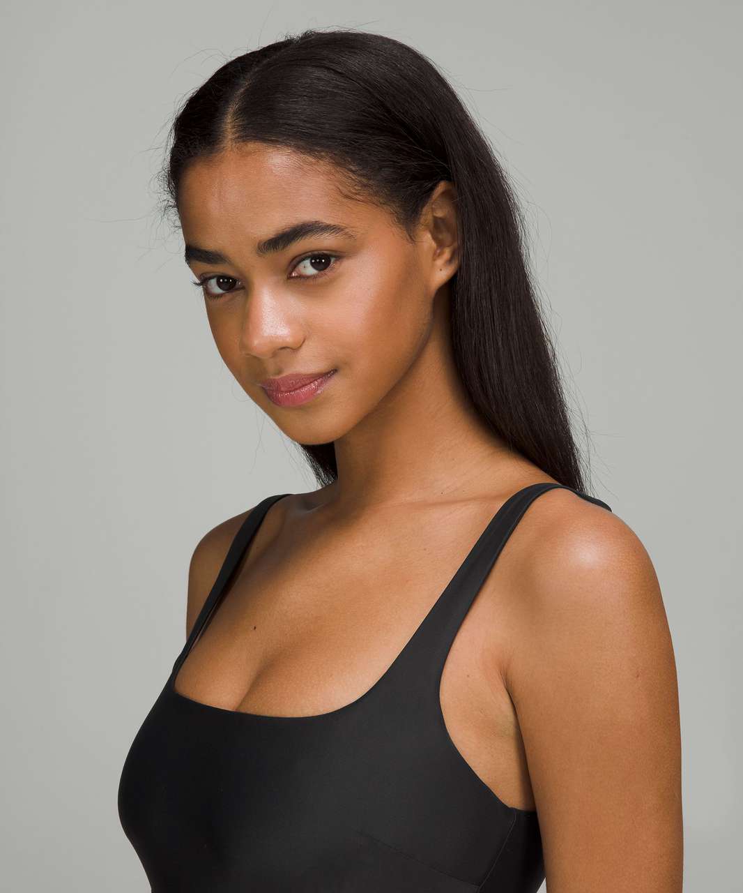 Lululemon Waterside Square-Neck Swim Top *B/C Cup - Black - lulu fanatics