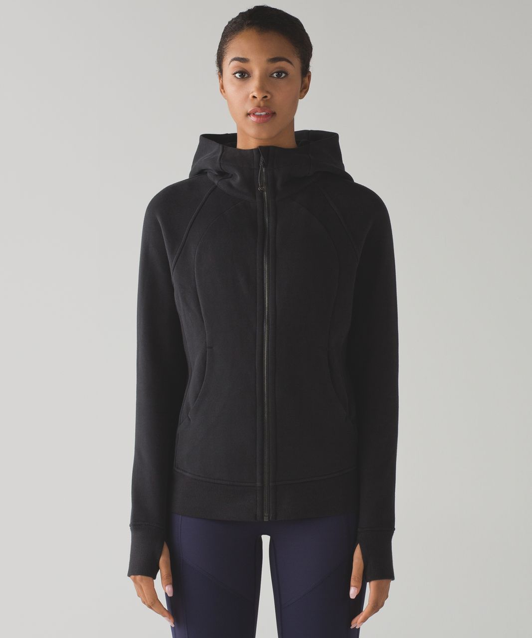 Lululemon - Scuba Cotton-Blend Jersey Hoodie - Womens - Black