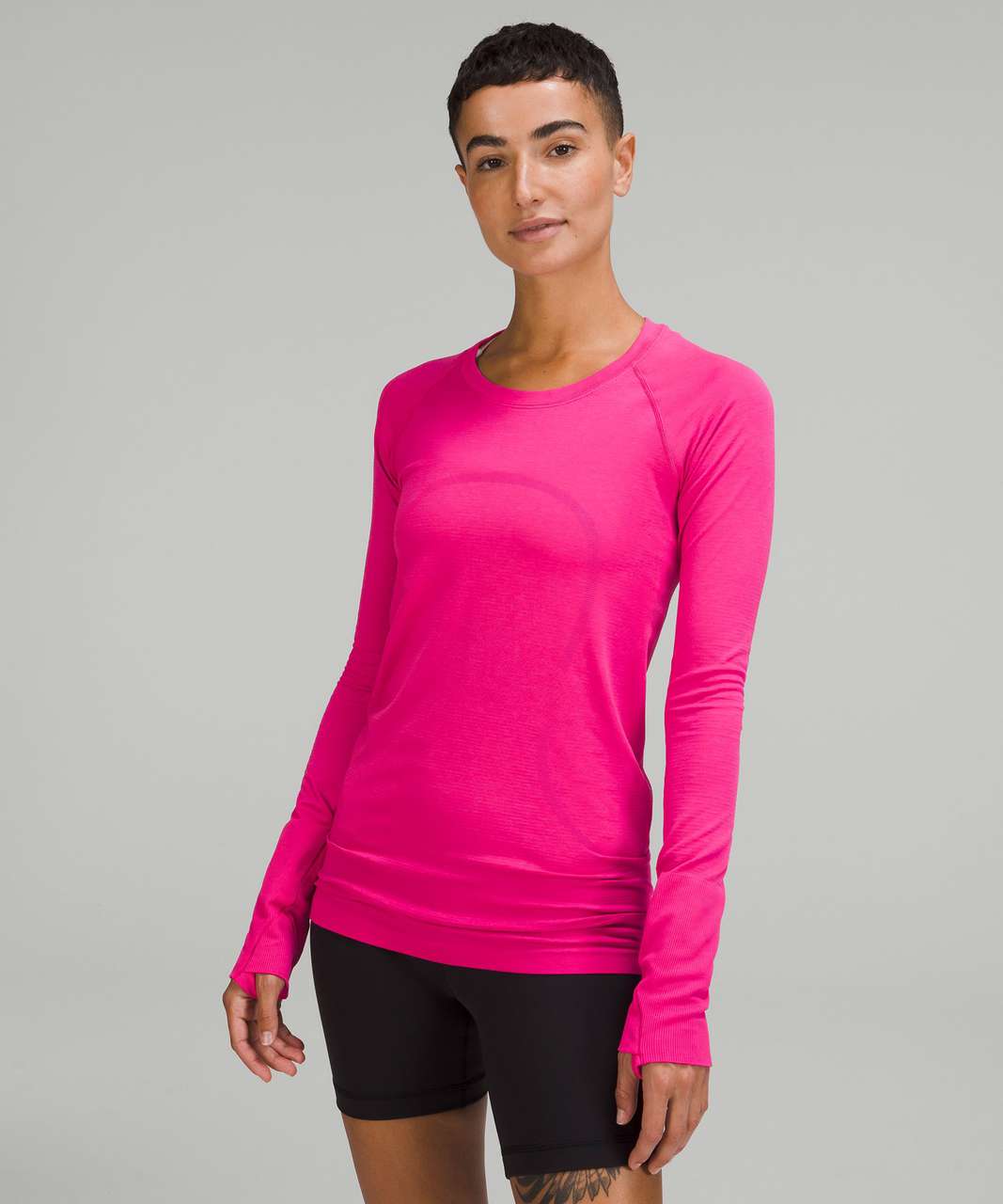 Lululemon Swiftly Tech Long Sleeve Shirt 2.0 In Pink Peony/pink