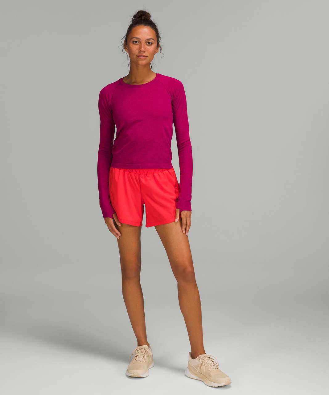 Lululemon Swiftly Tech Long Sleeve Shirt 2.0 *Race Length - Purple Highlight / Magenta Purple