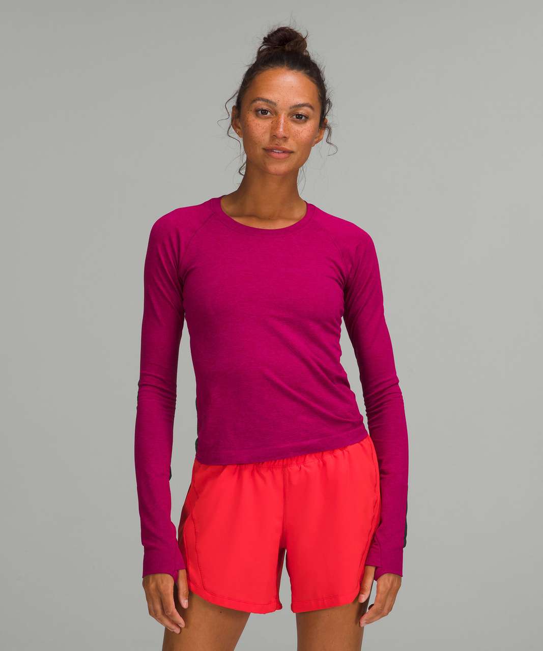 Lululemon Swiftly Tech Long Sleeve Shirt 2.0 *Race Length - Purple Highlight / Magenta Purple