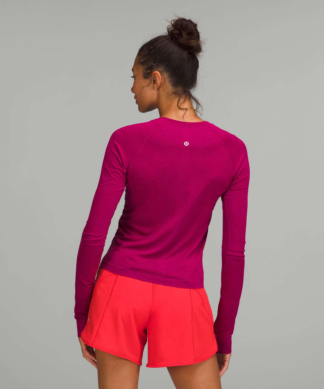 Lululemon Running and Training Swiftly Tech Long-Sleeve Shirt 2.0 Race Length - Purple - Size 8