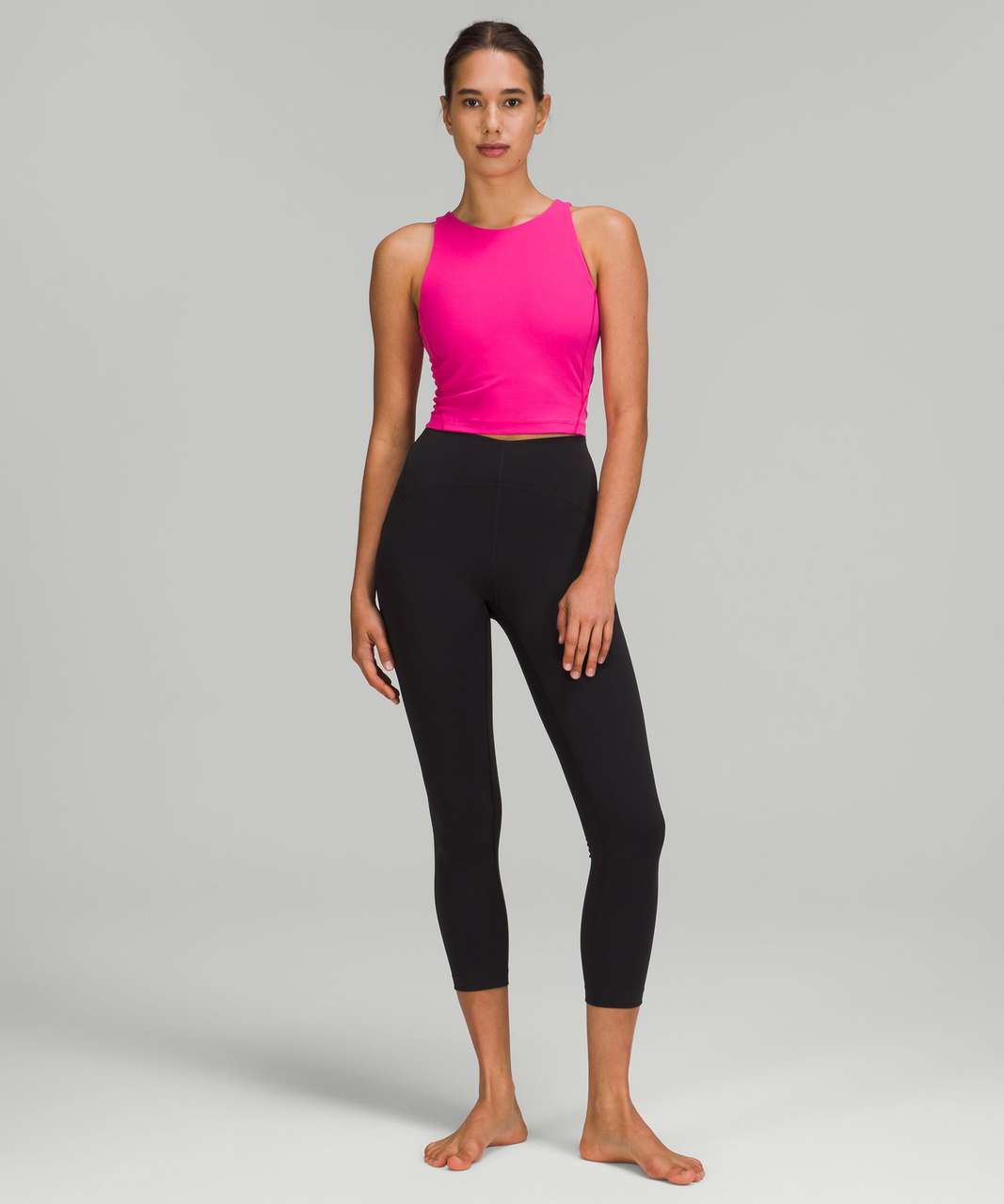 OOTD Lululemon Align Sonic Pink Leggings, Lululemon High Neck Long