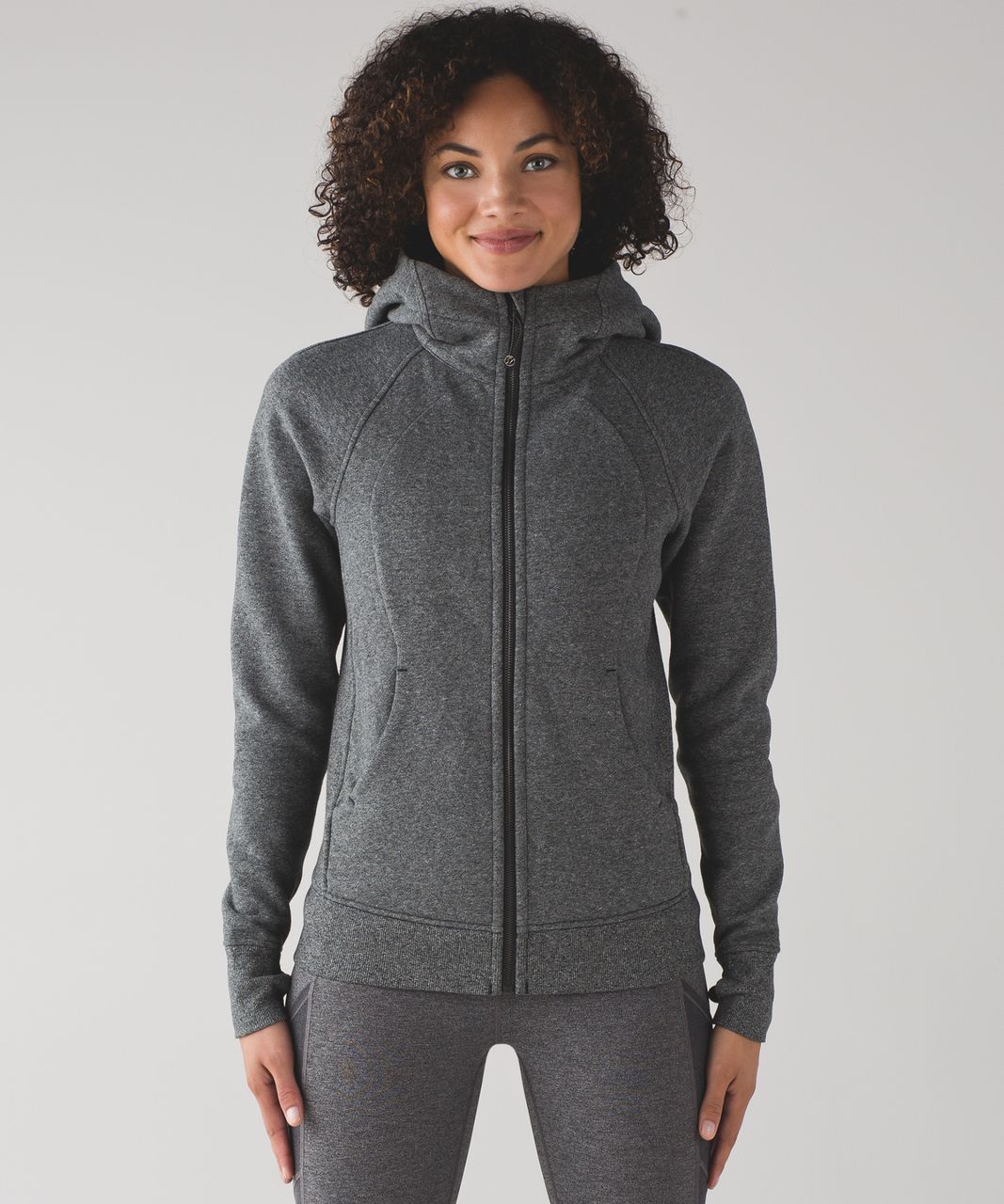 Lululemon Scuba Hoodie *Light Cotton Fleece - Heathered Speckled Black (First Release)