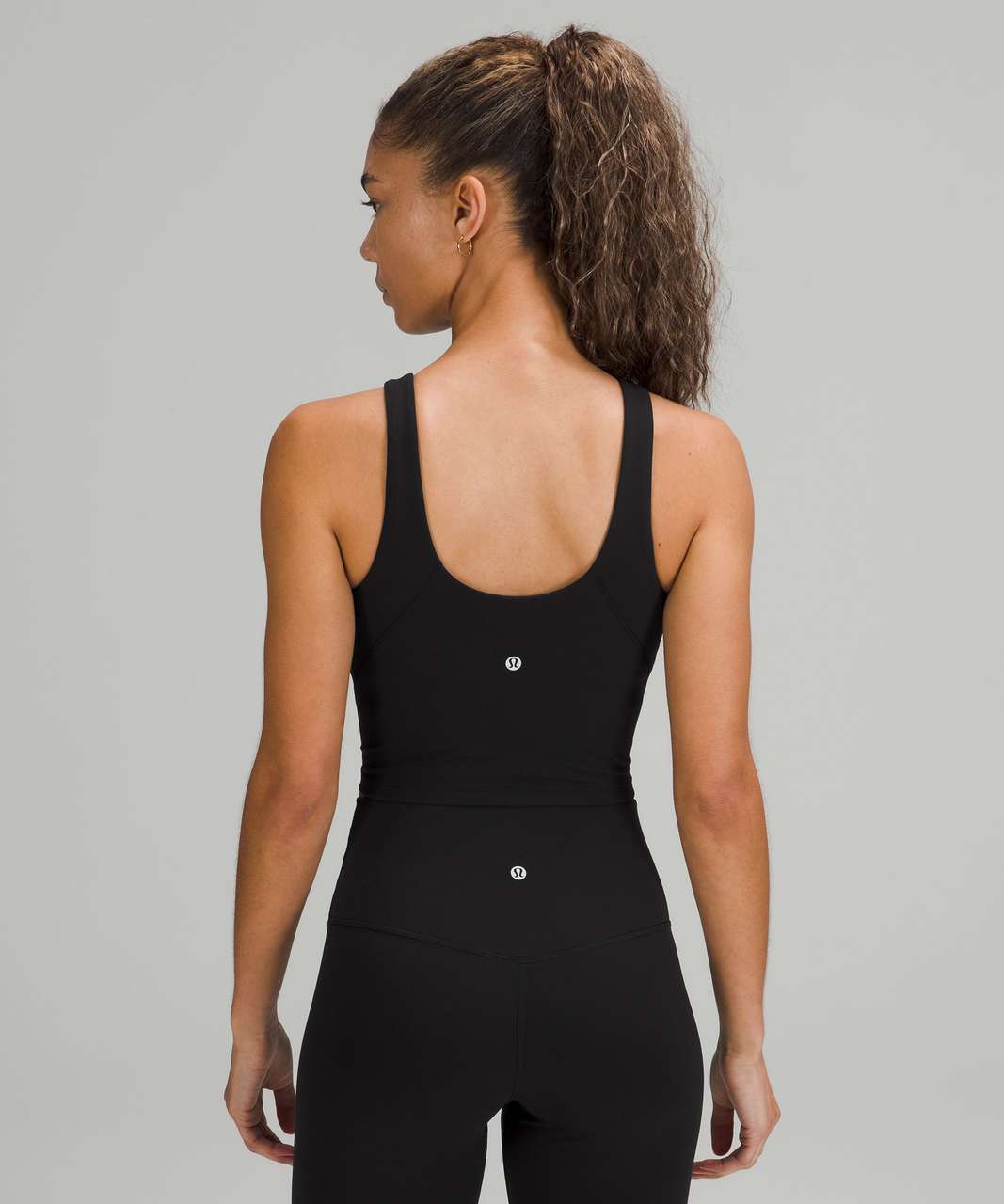 Lululemon Align Ribbed High-Neck Tank Top - Black - lulu fanatics