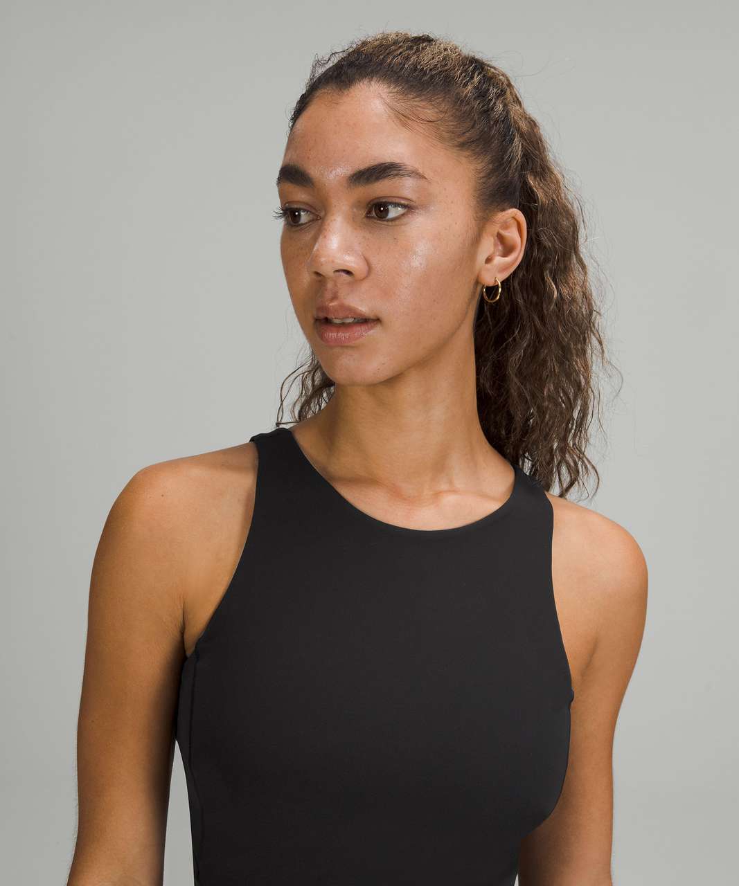 🔥Lululemon Align Ribbed High-Neck Tank Top, Black, Size 6, RARE