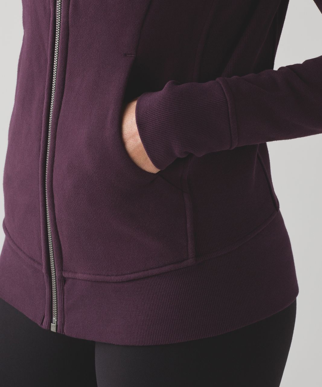 Lululemon Scuba Hoodie *Light Cotton Fleece - Black Cherry