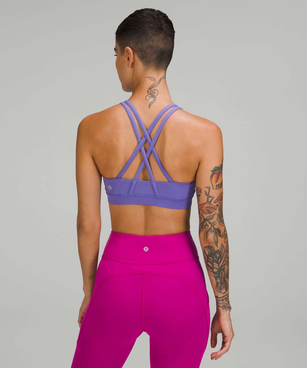 Lululemon Energy Bra *Medium Support, B–D Cups - Pow Pink - lulu fanatics