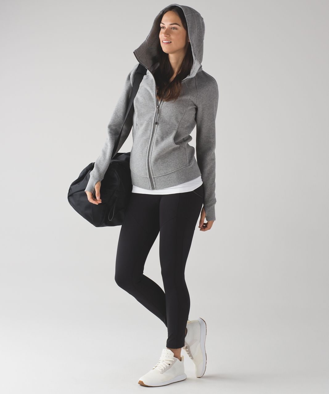 Lululemon Scuba Hoodie *Light Cotton Fleece - Heathered Medium Grey - lulu  fanatics