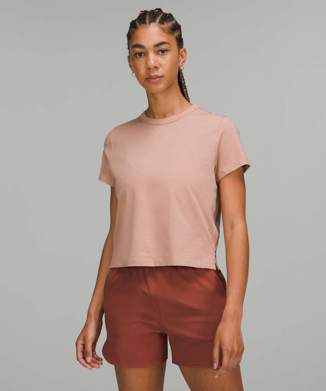 Lululemon Classic-Fit Cotton-Blend T-Shirt - Pink Clay