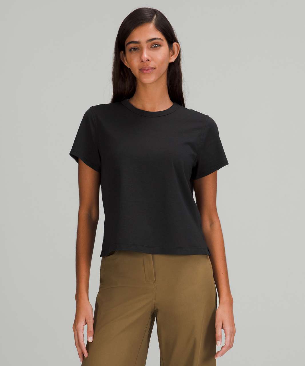 Lululemon Classic-Fit Cotton-Blend T-Shirt - Black - lulu fanatics