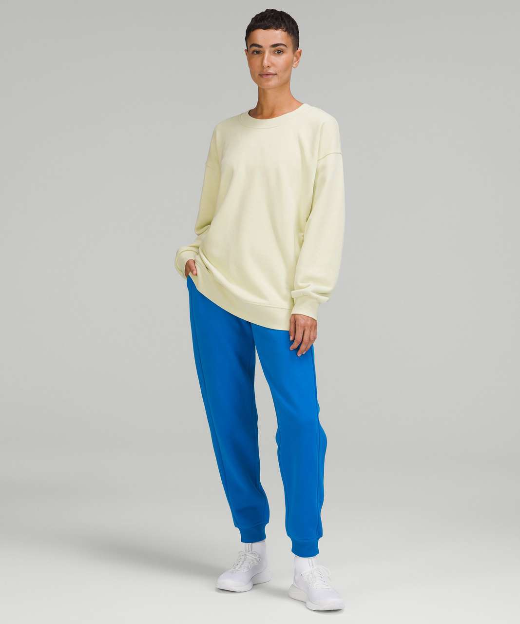 Lululemon Perfectly Oversized Crew - Dewy - lulu fanatics