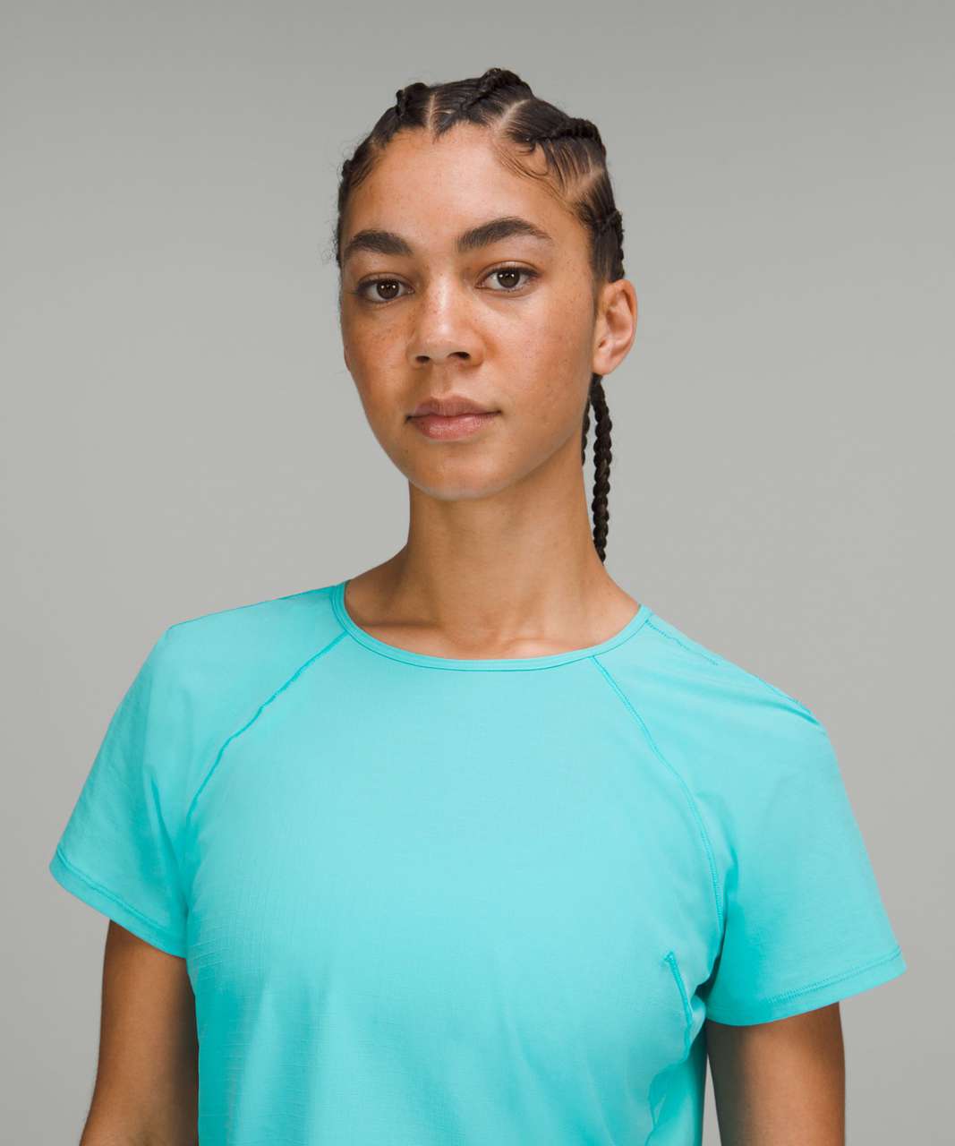 Lululemon Lightweight Stretch Running Short Sleeve Shirt - Electric Turquoise