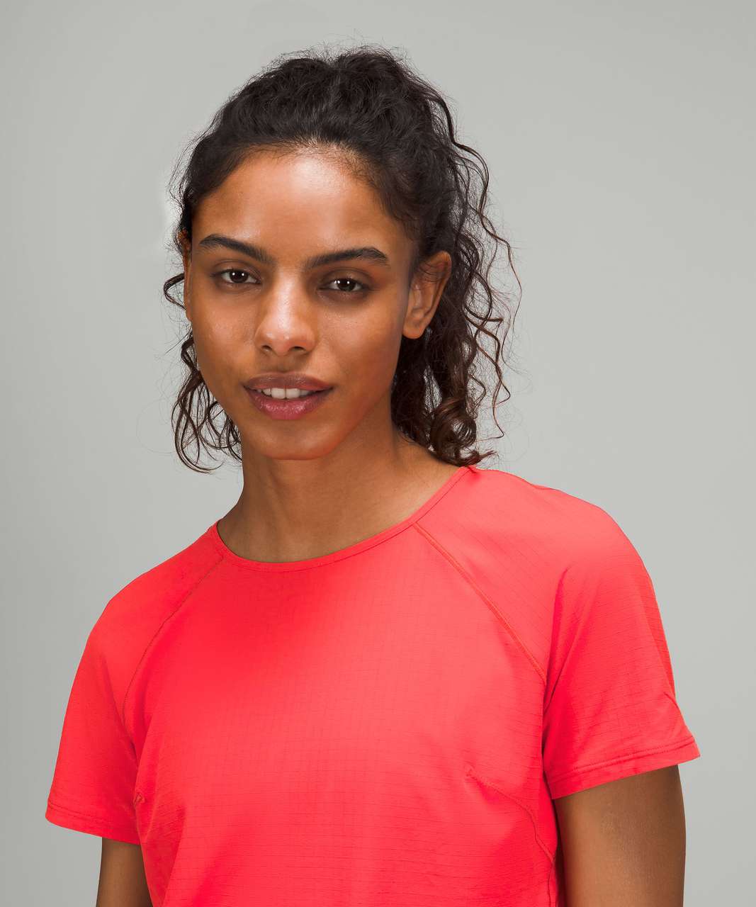 Lululemon Lightweight Stretch Running Short Sleeve Shirt - Love Red