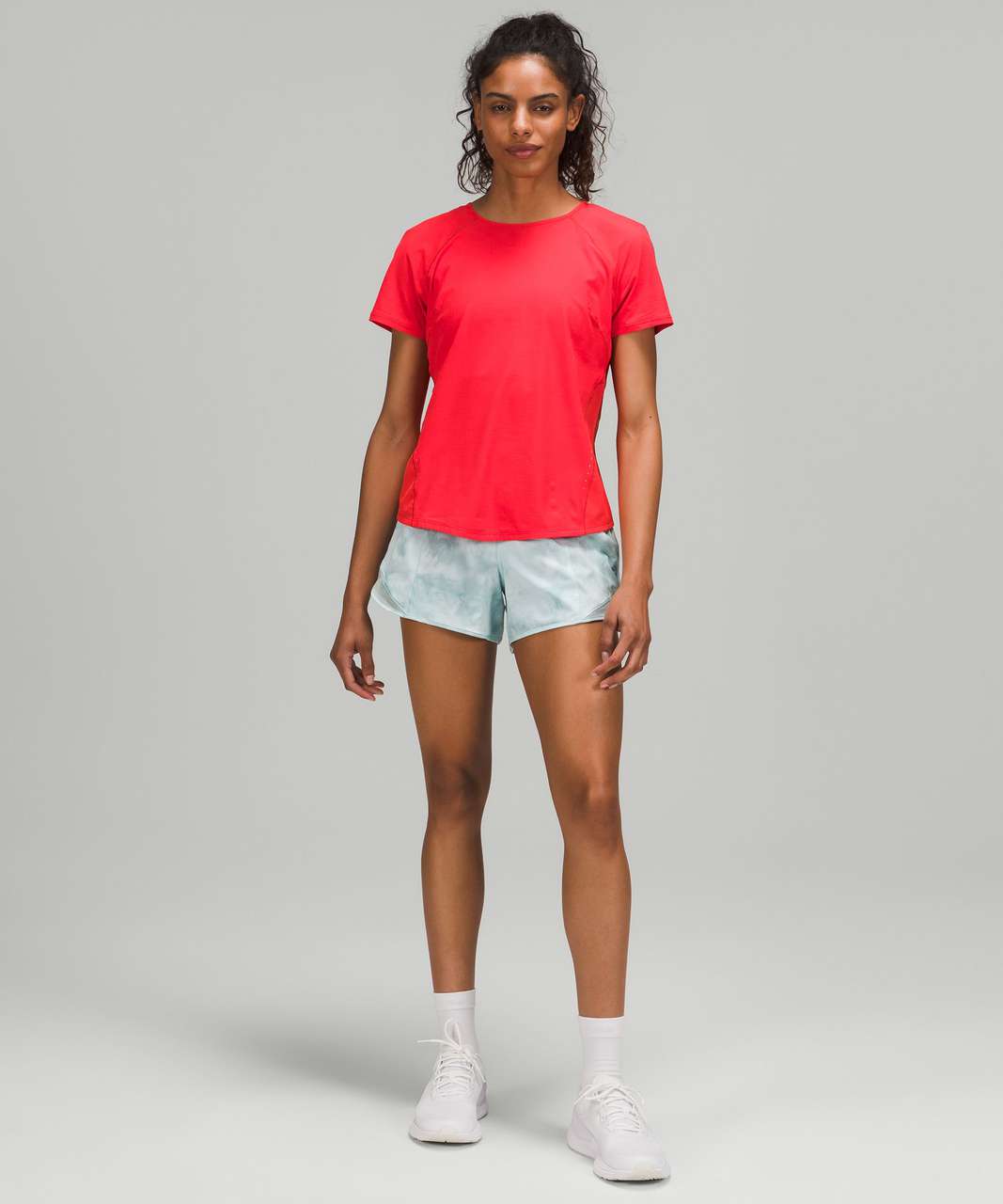 Lululemon Lightweight Stretch Running Short Sleeve Shirt - Love Red
