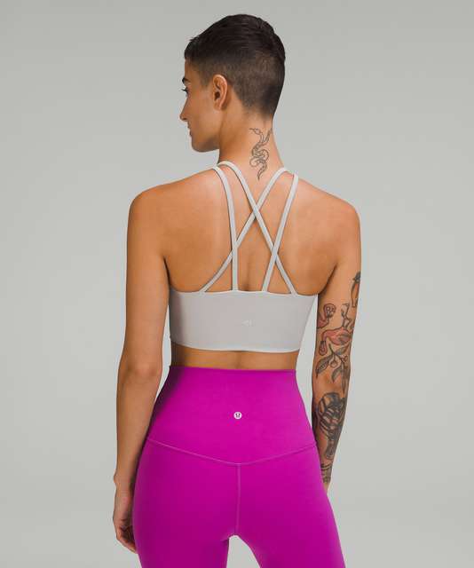 Lululemon Like a Cloud High-Neck Longline Bra *Light Support, B/C Cup -  Dusty Rose - lulu fanatics