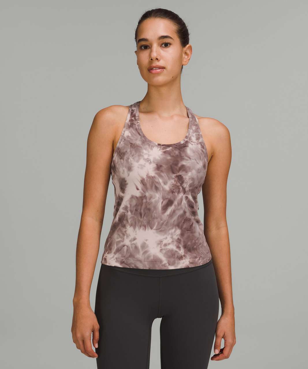 Lululemon Cool Racerback Short Tank Top *Nulu - Diamond Dye Mink Bery Lunar  Rock Shadow Grey - lulu fanatics