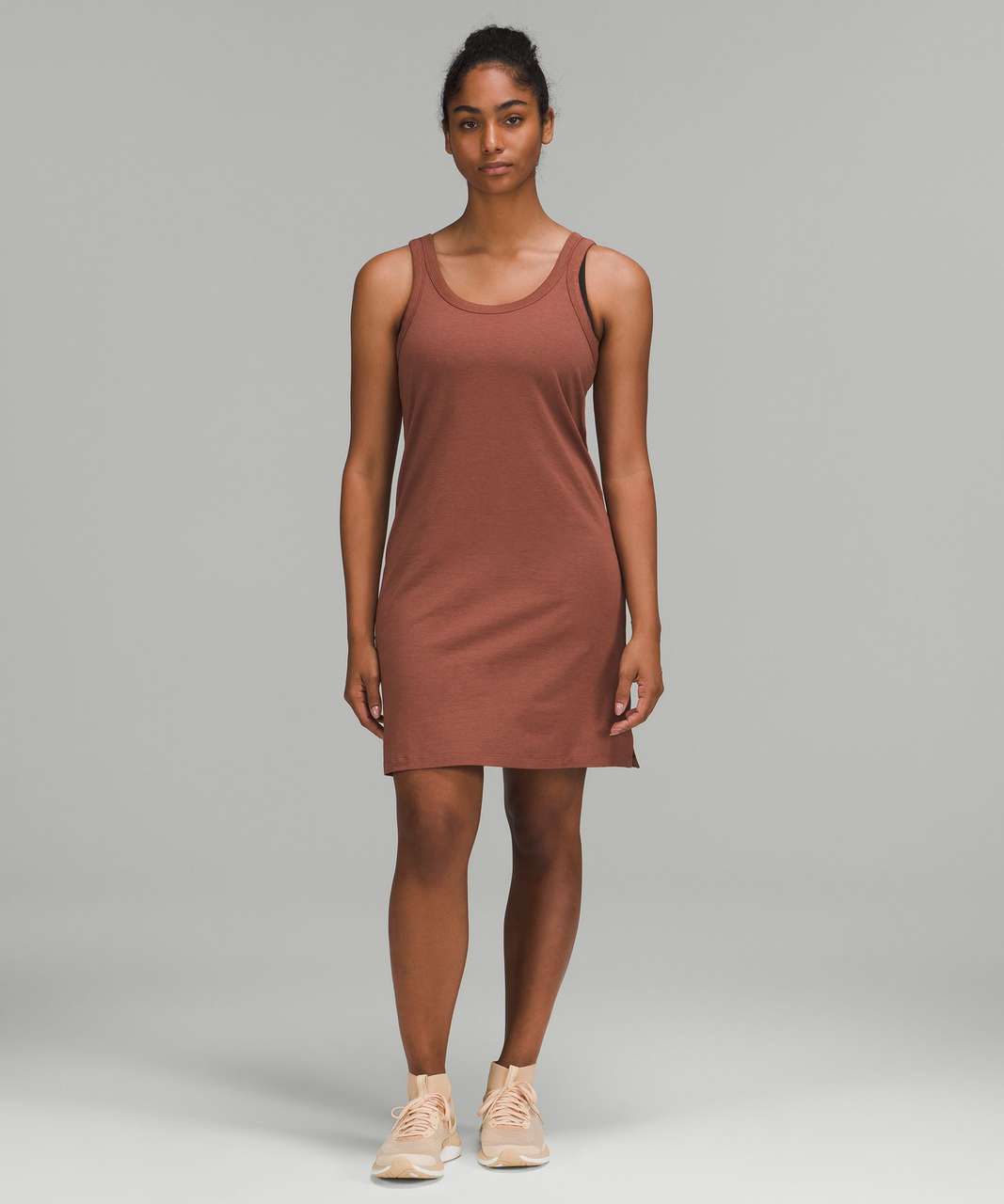 Lululemon Classic-Fit Cotton-Blend Scoop Dress - Ancient Copper