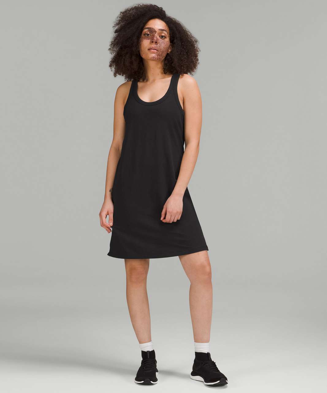 Lululemon Classic-Fit Cotton-Blend Scoop Dress - Black