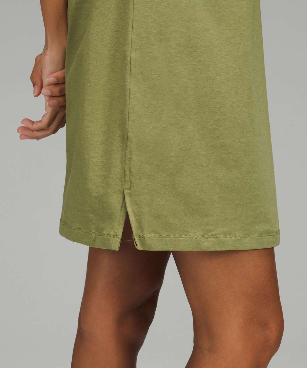 Lululemon Classic-Fit Cotton-Blend Scoop Dress - Bronze Green