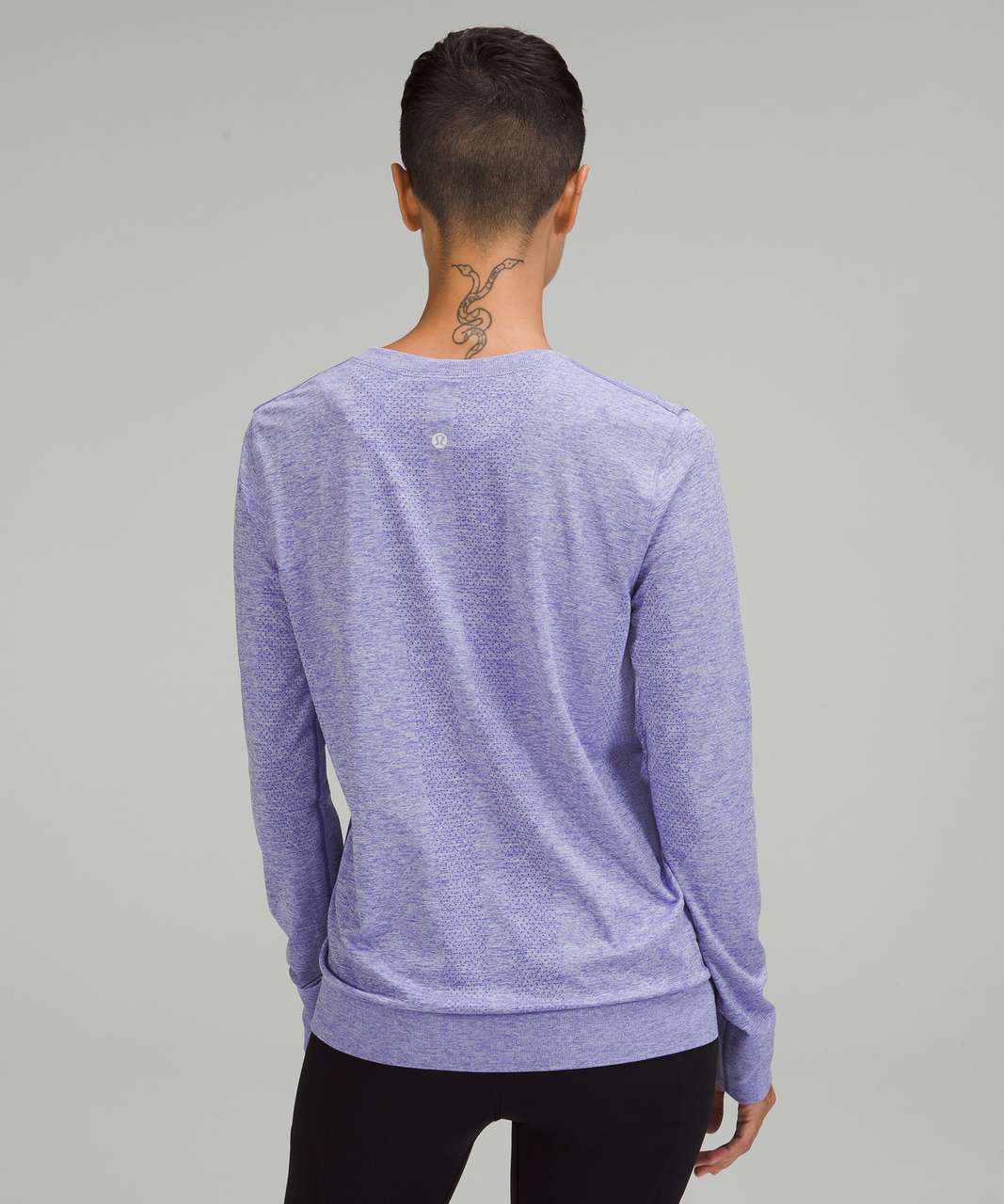 Lululemon Swiftly Relaxed-Fit Long Sleeve Shirt - Charged Indigo / White