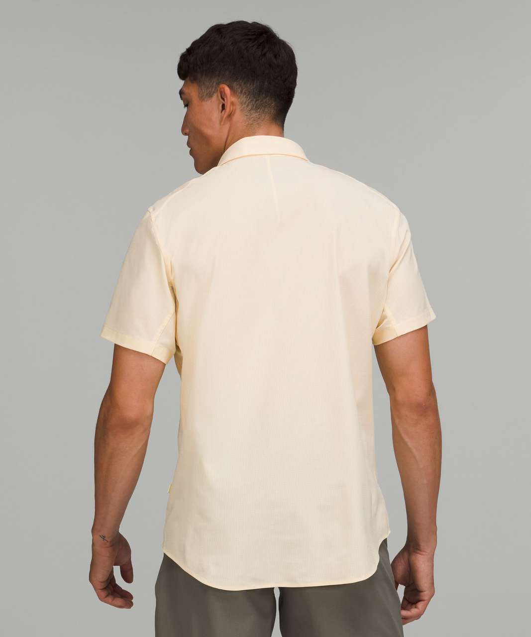 Lululemon Airing Easy Short Sleeve Shirt - Heathered Lemon Chiffon