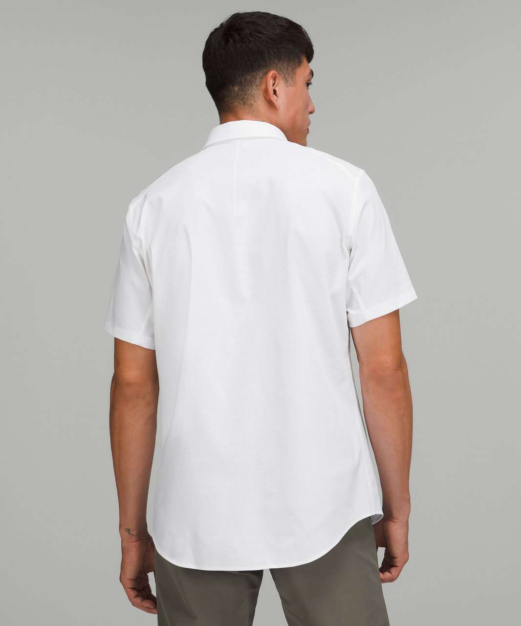 Lululemon Swiftly Tech Relaxed-Fit Polo Shirt - White / White - lulu  fanatics