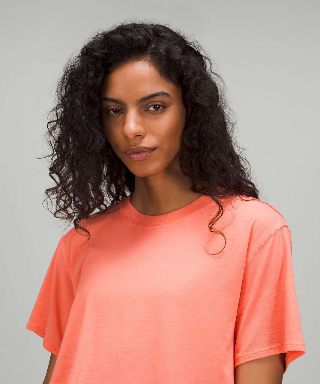 Lululemon All Yours Cropped T-Shirt - Raspberry Cream