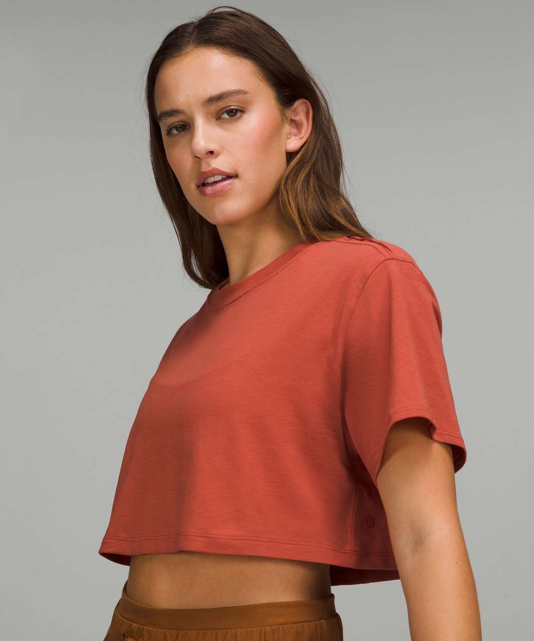 Lululemon All Yours Cropped T-Shirt - Red Rock