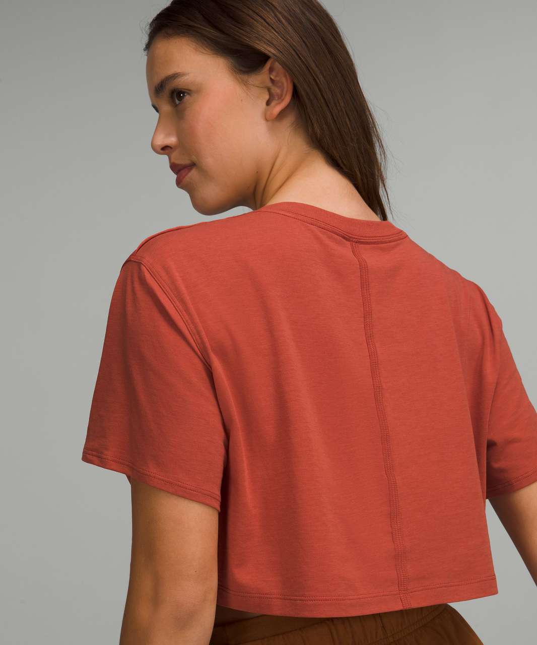 Lululemon All Yours Cropped T-Shirt - Red Rock