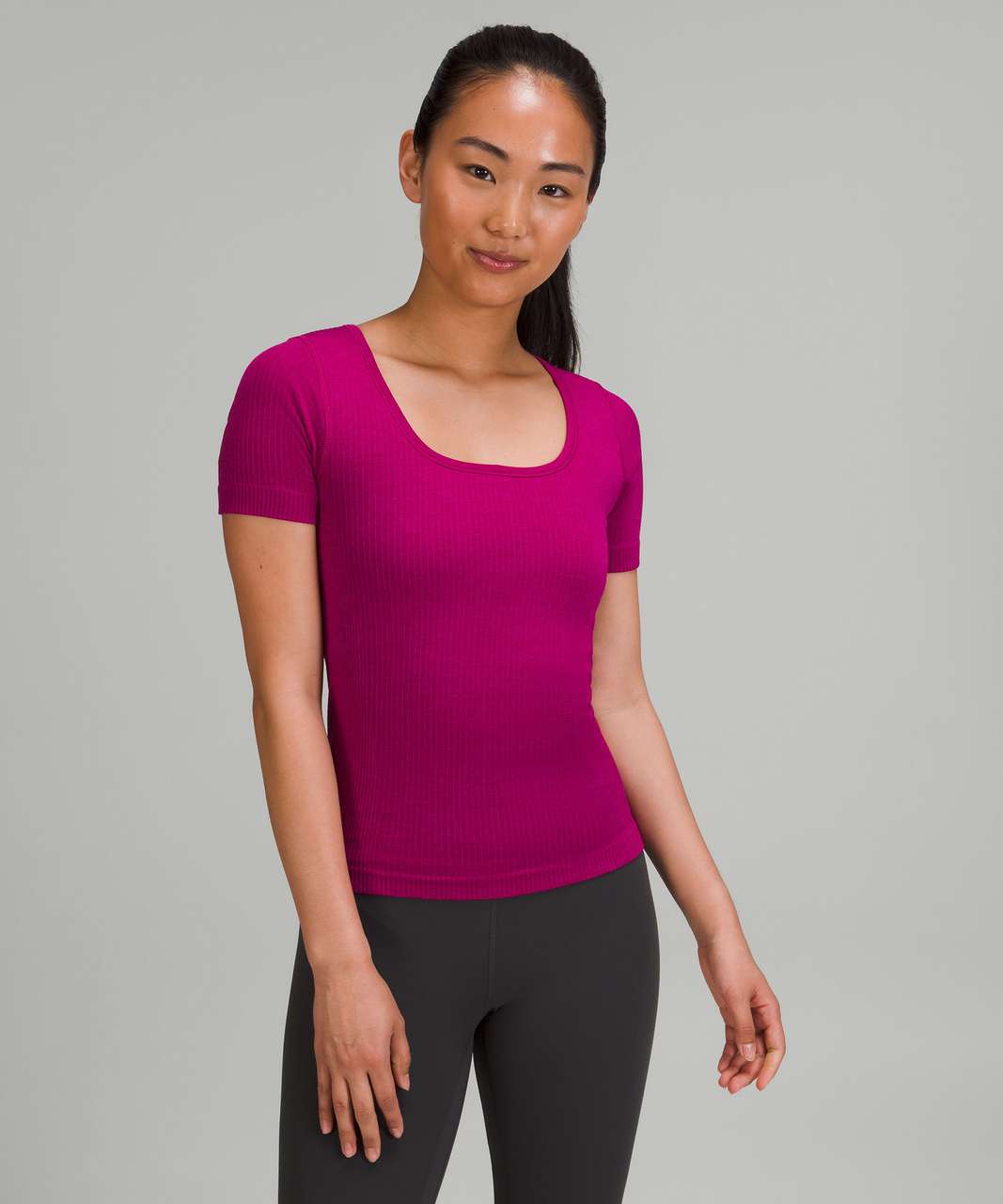 Lululemon Ebb to Street Short Sleeve Shirt - Magenta Purple