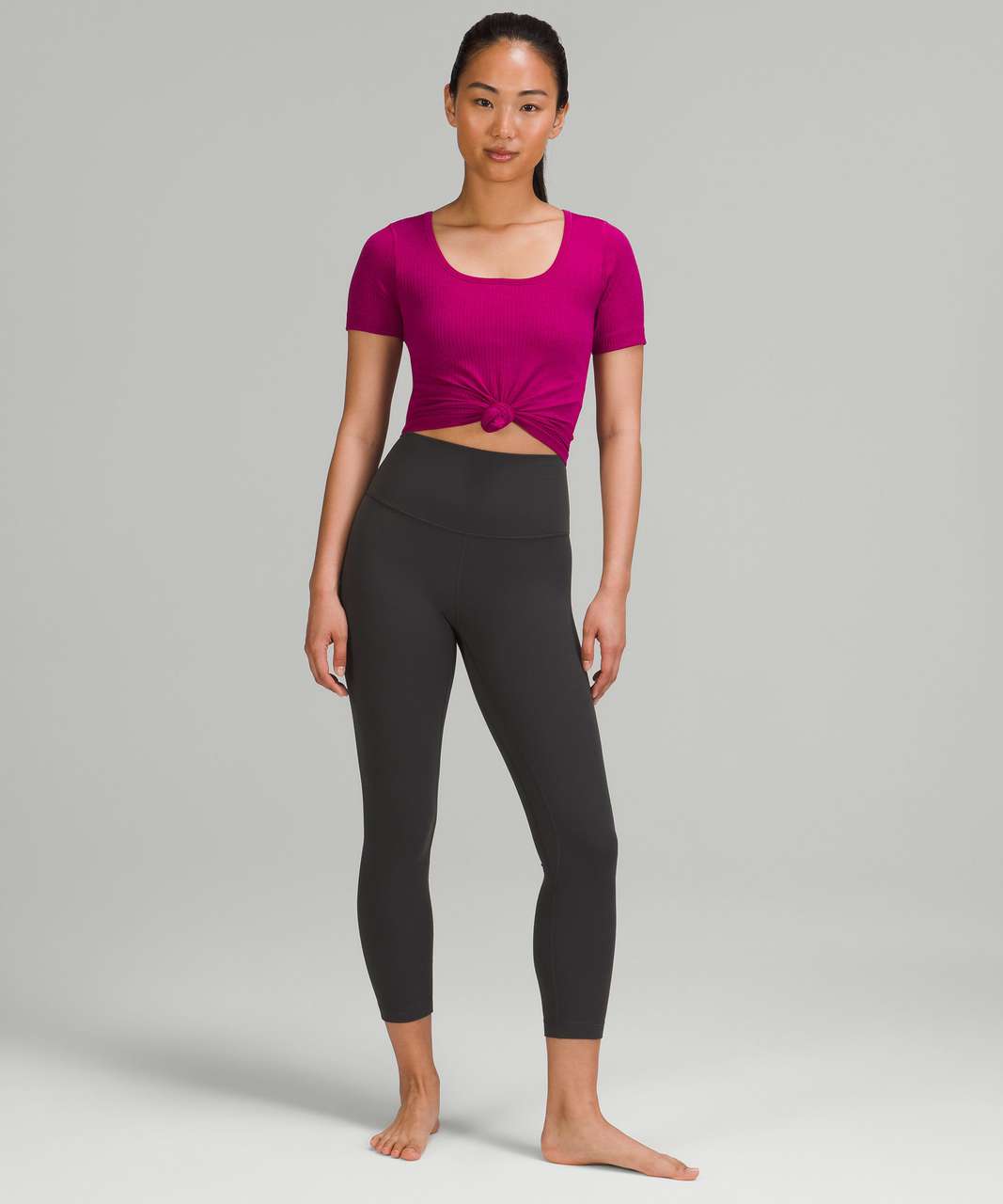 Lululemon Ebb to Street Short Sleeve Shirt - Magenta Purple