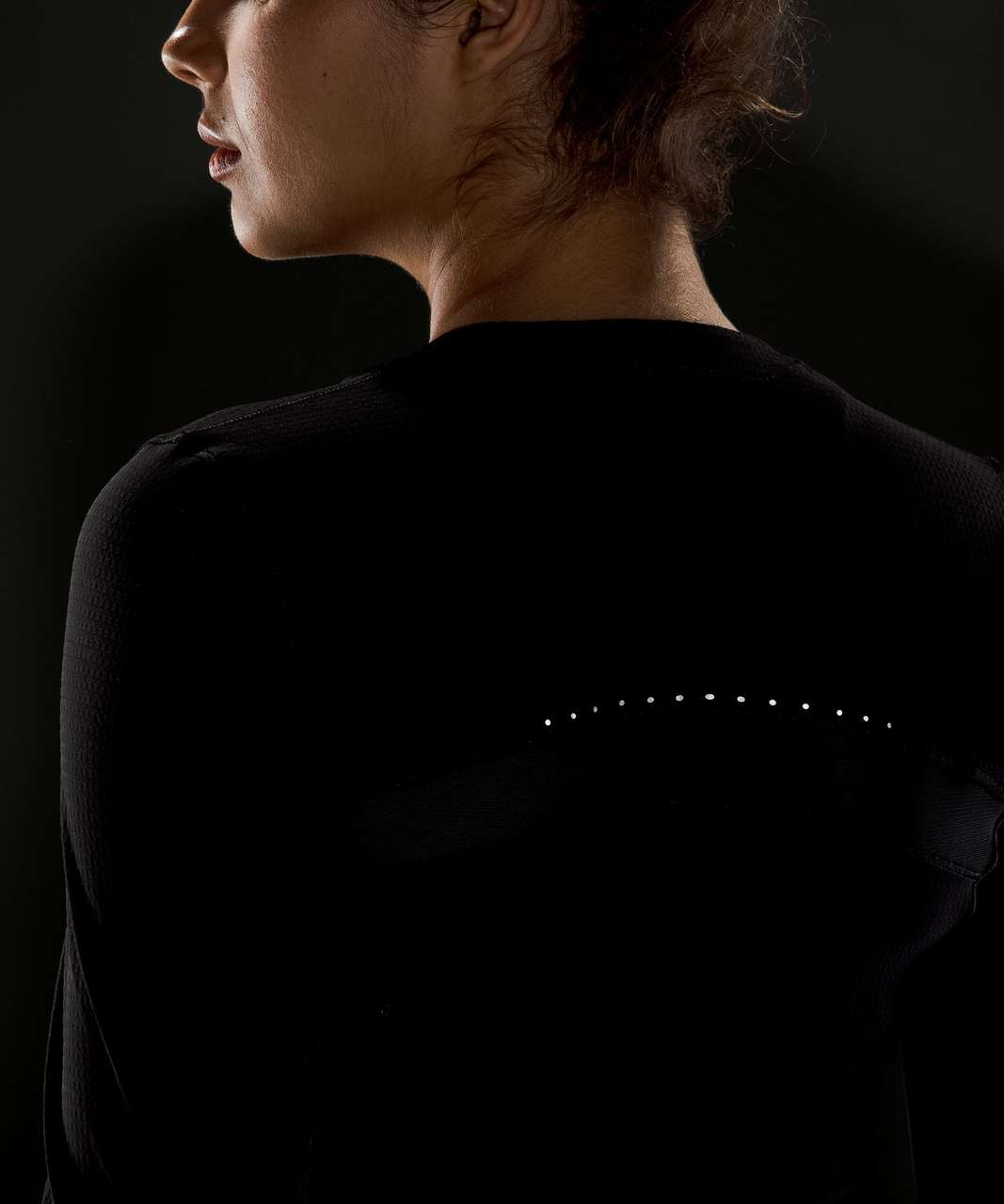 Lululemon Ventilated Mesh-Back Running Long Sleeve Shirt - Black - lulu  fanatics