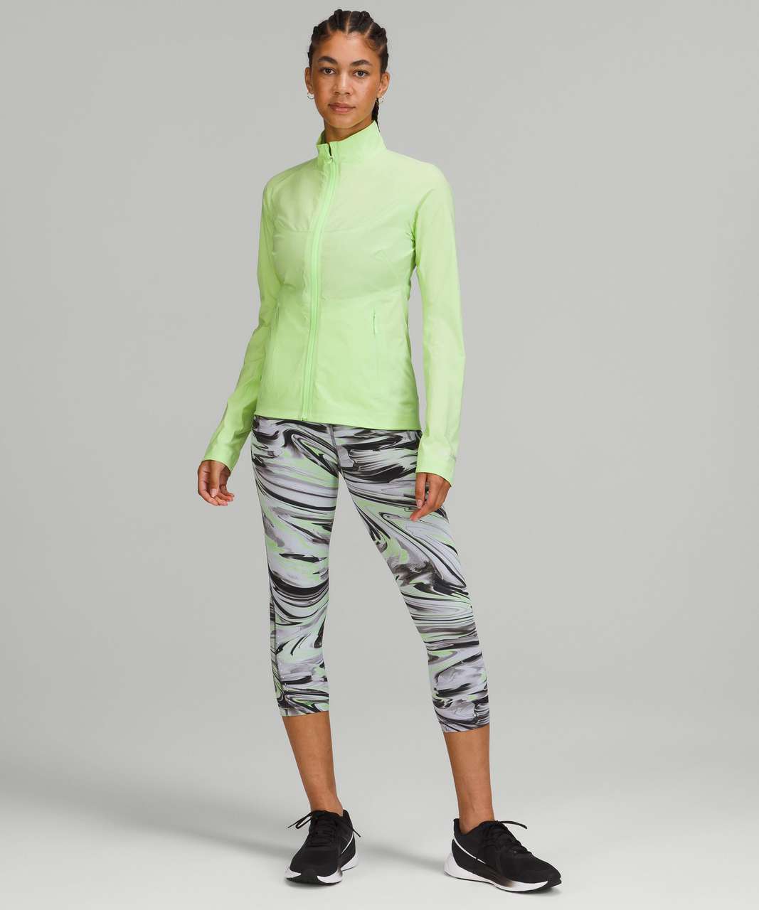 Lululemon Speed Up Crop 21 - Wee Are From Space Nimbus Battleship