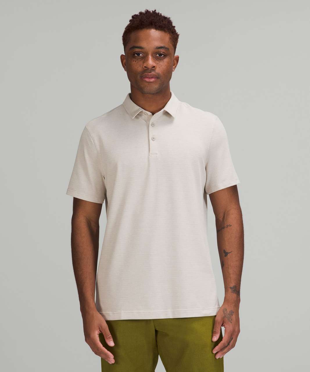 Lululemon Evolution Short Sleeve Polo Shirt - Smoked Spruce - lulu fanatics