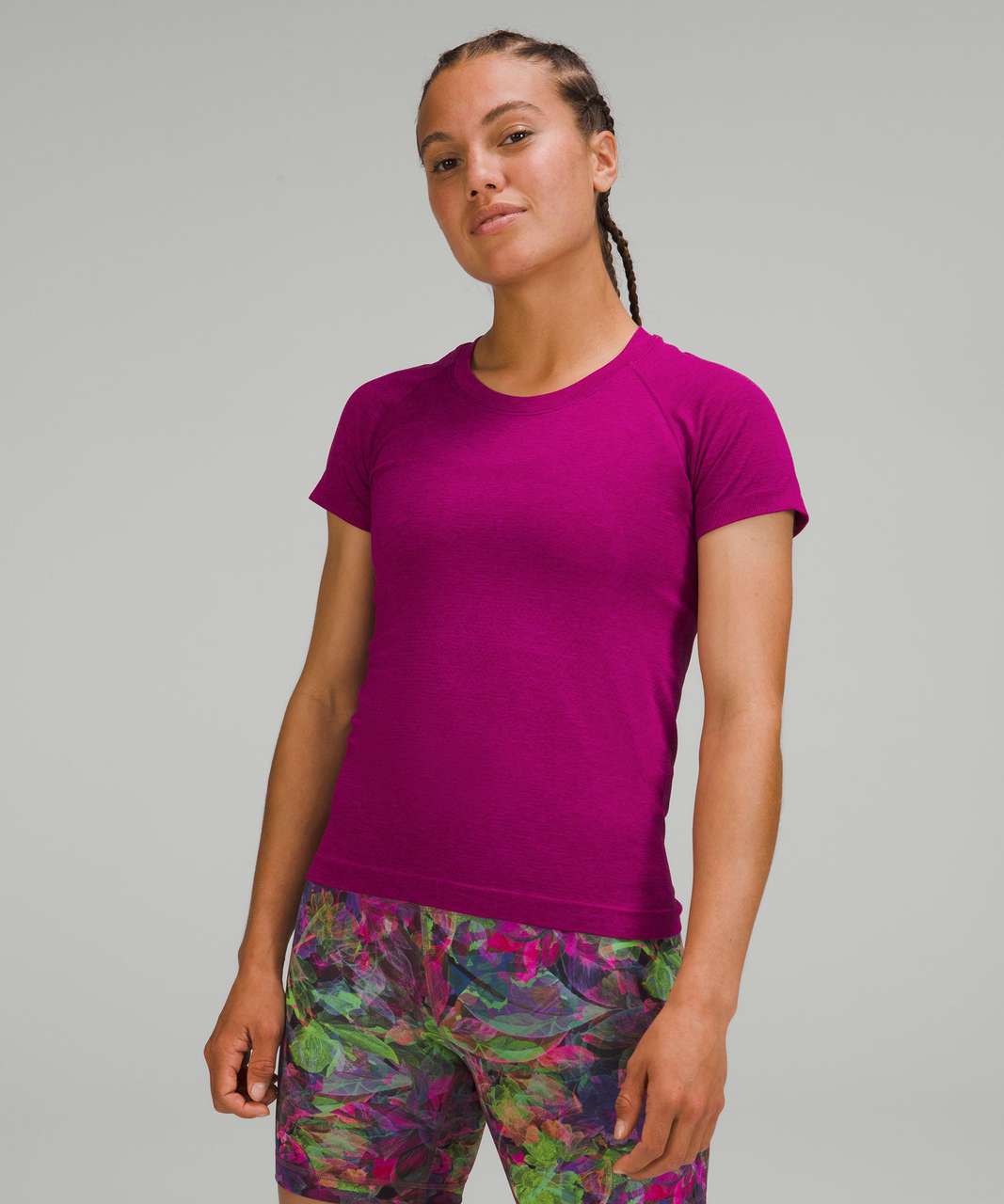 Lululemon Swiftly Tech Short Sleeve Shirt 2.0 *Race Length - Purple  Highlight / Magenta Purple - lulu fanatics