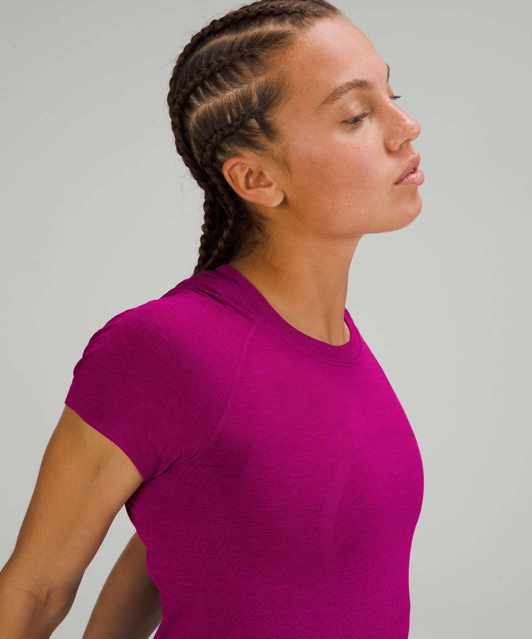 Lululemon Swiftly Tech Short Sleeve Shirt 2.0 *Race Length - Purple Highlight / Magenta Purple