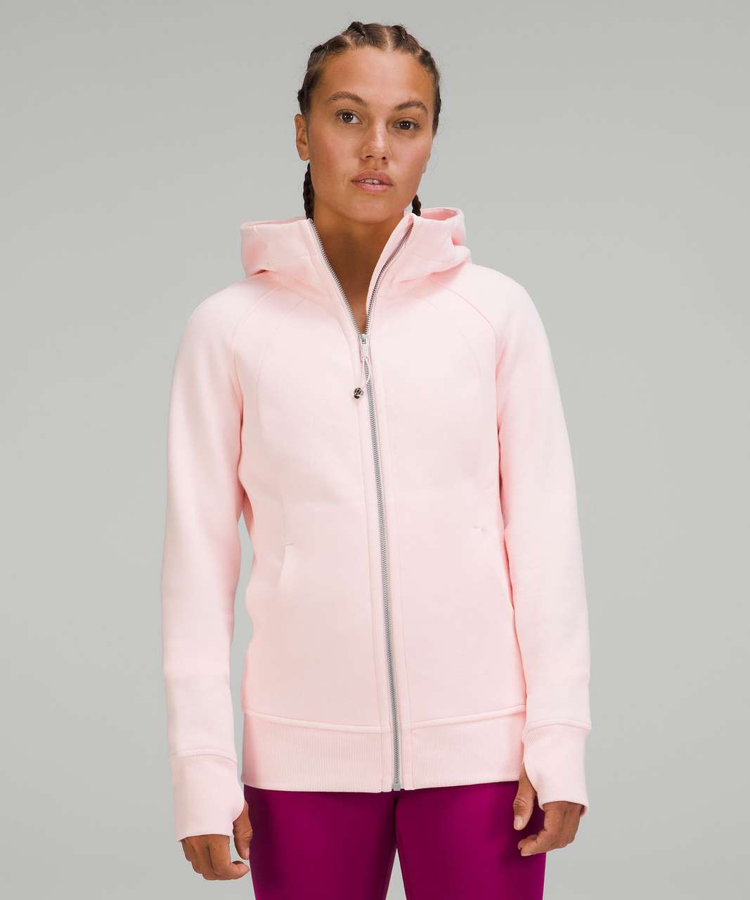 Lululemon Scuba Full-Zip Cropped Hoodie - Summer Glow - lulu fanatics