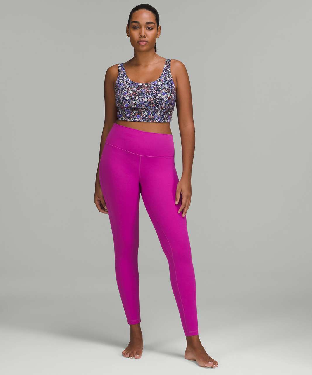 Gimme all the floral 😍 - Align Bra Flower Burst Multi/Charged Indigo (8) +  Align shorts 6” (4) : r/lululemon