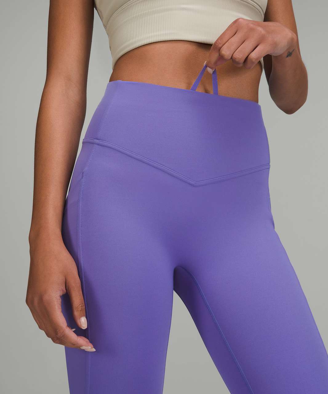 Lululemon All the Right Places High-Rise Drawcord Waist Crop 23” - Charged Indigo