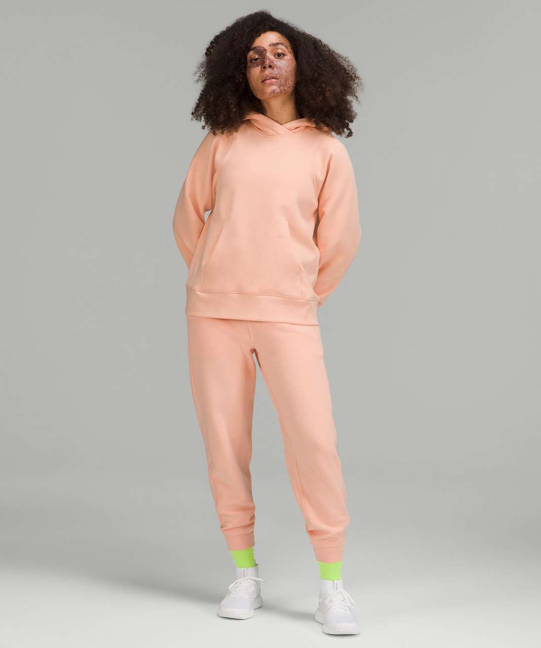 Lululemon Loungeful Hoodie - Peach Satin - lulu fanatics