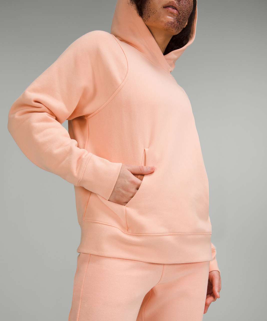 Lululemon Loungeful Hoodie - Peach Satin - lulu fanatics