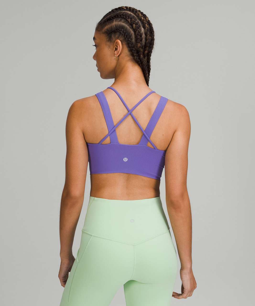 Lululemon Like a Cloud Ribbed Longline Bra *Light Support, D/DD Cup -  Charged Indigo - lulu fanatics