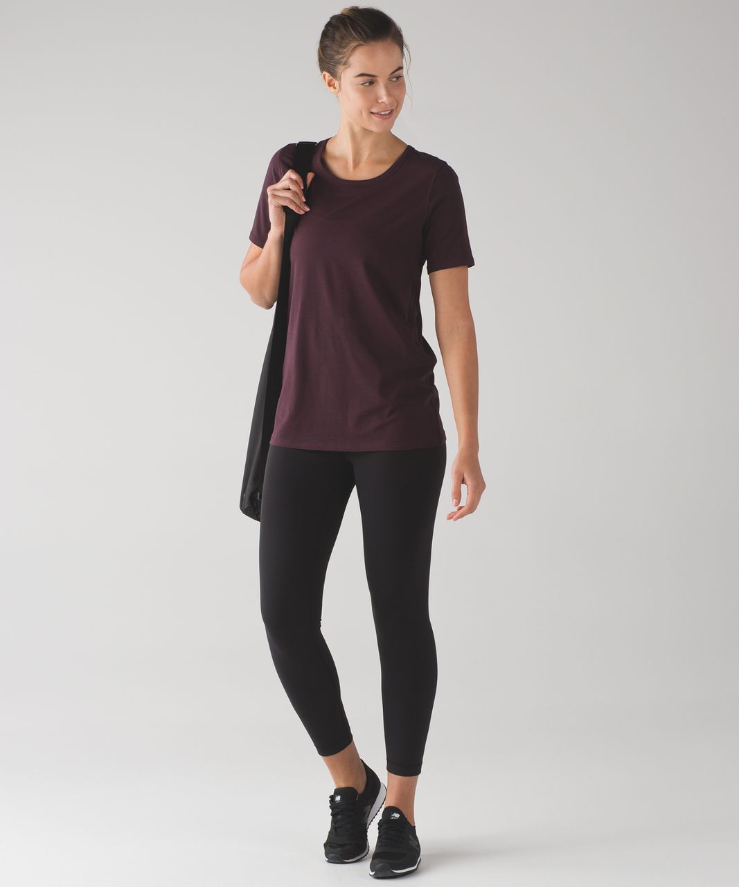 Lululemon Love Tee Crew II - Black Cherry